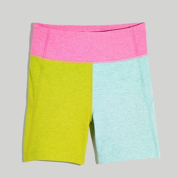 NWT Outdoor Voices Colorblock Biker Shorts - Picture 7 of 7